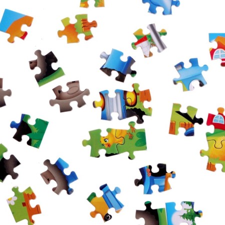 Children's puzzle "Funny Tractor", 54 elements-3