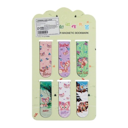 A set of bookmarks for magnetic books 6 pieces, "animals", mix-5