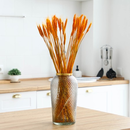 Dry Colossus of wheat, set 50 pcs., Yellow color