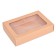The box is folding, the lid is, with a window, craft, 30 x 20 x 6.5 cm,