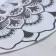 A set of serving napkins on the table of the mandalas, 4 pcs, d = 38 cm, white color