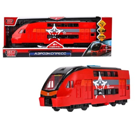 Model Lokomotiv train Aeroexpress, Light, Sound, 30 cm, inertia