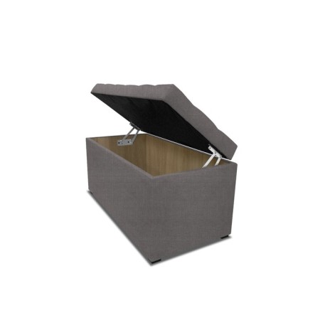 Puff with a lid and weighting, 800 × 400 × 420 mm, Vital velor, Dove color-6