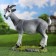 Garden figure "Small goat" 47x43x20cm