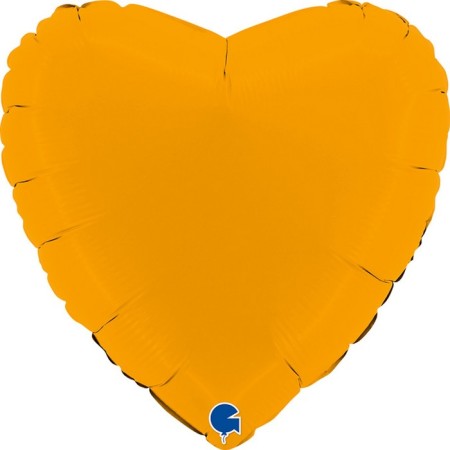 Foil ball 18 "Mustard satin", heart