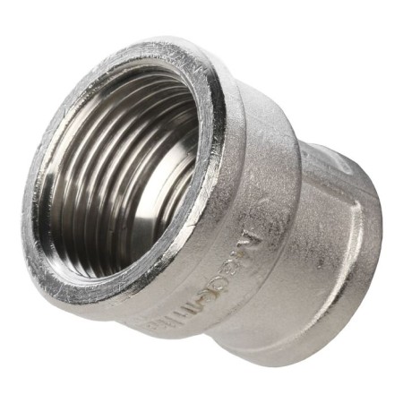 The coupling Stout SFT-0006-000134, 1 "x 3/4", internal thread, transition, nickel-plated brass-6