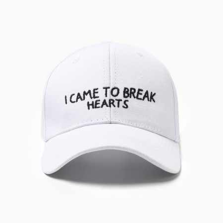 Women's cap with embroidery Mist Hearts, White, p. 56-58-5