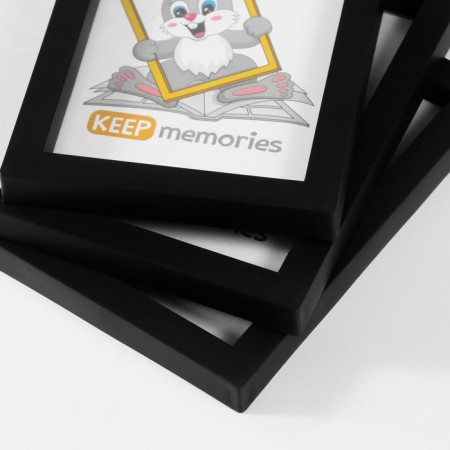 Set of photo frames plastic L-3 10x15 cm (3 pcs.), Black-1