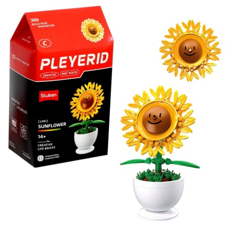 Designer "Flowers in a pot", 6 species, mix-4