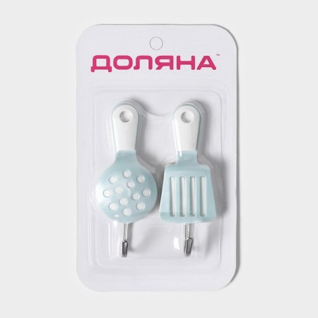 Hooks self -adhesive shares "kitchen", 2 pcs, color mix-3