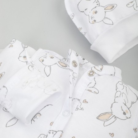Set for discharge Demi-season Kinderlitto "Rabbit", 5 items, height 50-56 cm, white color-3