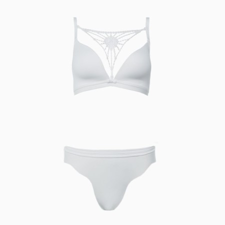 Female set (top/panties), white color, size 80V-5