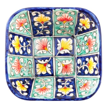Salennik Rishtan ceramics "Flowers", 14 cm, mix-5