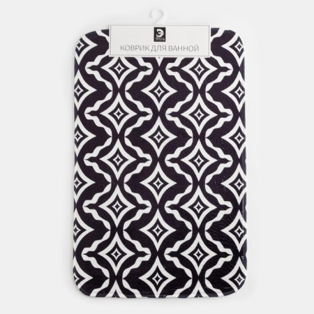 Bathroom mat Ethel "Pattern", 80x50 cm, velor-5