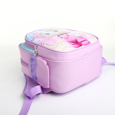 Baby backpack on lightning, "chosen", pink color-6