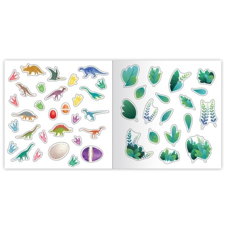 Coloring on numbers with stickers "era of dinosaurs", 16 p.-4