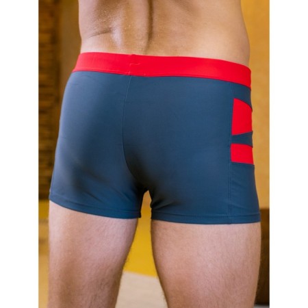 Male bathing panties Alohamare, size 48, gray color, red color-6
