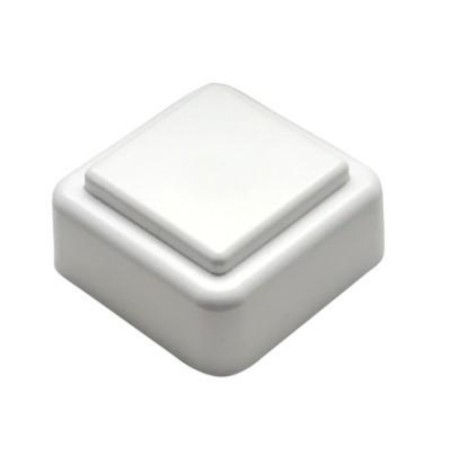 Button for domestic electrical calls Triton ZV1-01, white color