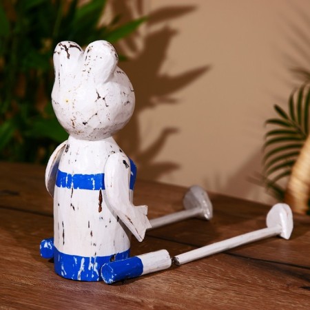 Souvenir "Frog" hanging paws, wood 35 cm-4