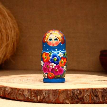 Matryoshka 5-doll "Glasha Tulips", 10-11 cm-2