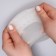 Socks for pedicure, silicone, 20 × 10 cm, white color