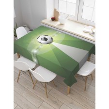 The tablecloth “The upcoming match”, rectangular, Saten, size 145x180 cm