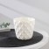 Pot for flowers with a “Wave” pallet, 0.65 l, d = 11.5 cm, snow -white color