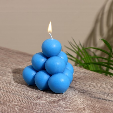 Candle "Pyramid" 7.5x7.5x7.5 cm, soy wax mix-1