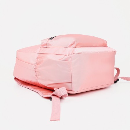 Young backpack from the textiles on the zipper, Fulldorn, 4 pockets, pink color-4