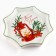 New Year! New Year's ceramic dish "heat and comfort", 21x21x3cm, white color
