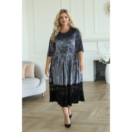 Women's dress, size 60, gray color