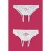 Erotic panties Erolata, with an insert of stretch nets, white, size 42-44