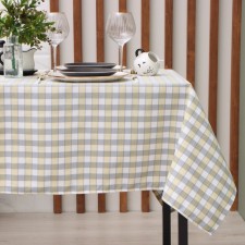 The tablecloth is Ethel -yellow 140*180 cm, 100% p/e