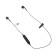 Red Line BHS headphones - 01, wireless, inserts, microphone, BT4.1, 55 mAh, black