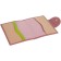 Passport cover on the button, pink color