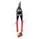 Scissors for metal scrap, plastic handles, right cut, 250 mm