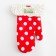 Mitten Dolyana "Peas" central red 26*16 cm, 100% p/e