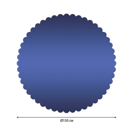 The tablecloth "Blue transfusion", round, Saten, d = 150 cm-1