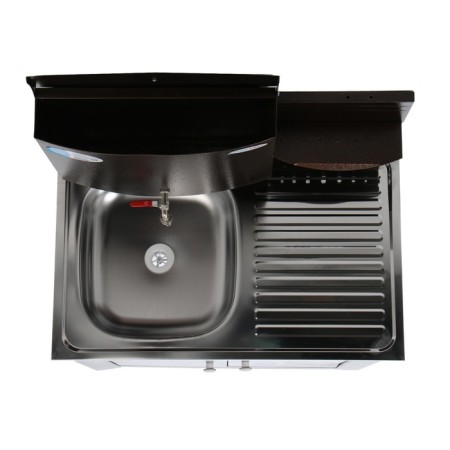 Washbuilder "Aquatex" duet, without euns, stainless sink, 17 l, color copper-1