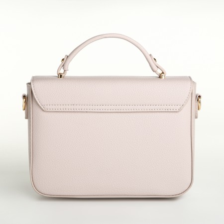Women's bag on the valve, Textura, small size, beige color-5