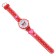 Watch is a wrist-on, "hearts", D-3 cm, strap silicone L-20 cm, red