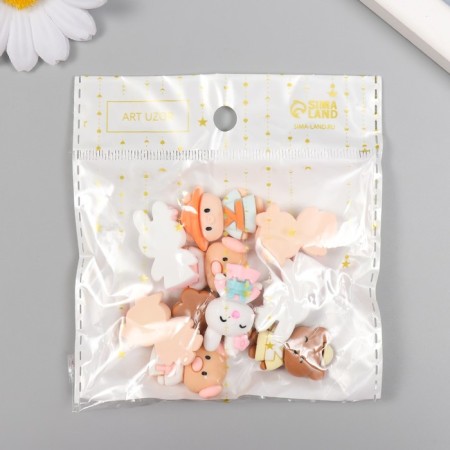 Decor for creativity Plastic "Animals Samurai" MIX 2.4x1.8 cm-3