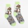 Women's socks “cat”, white color, size 23
