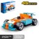 Designer inertial mechano "Cars", 45 details Blue color