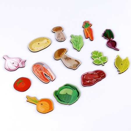 Locking game Sorter "Poster with vegetable soup"-8