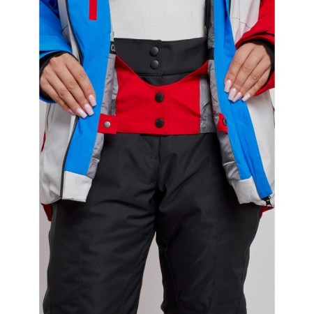 Ski costume female winter, size 42, red color-11
