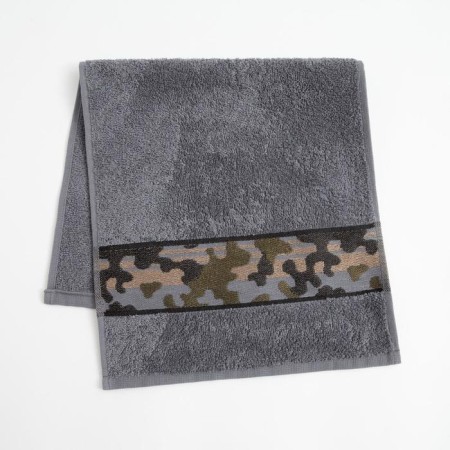 Tainted tange Love Life "Militari" 30*60 cm, col. graphite, 100% cotton, 360 g/m2-1