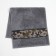 Tainted tange Love Life "Militari" 30*60 cm, col. graphite, 100% cotton, 360 g/m2