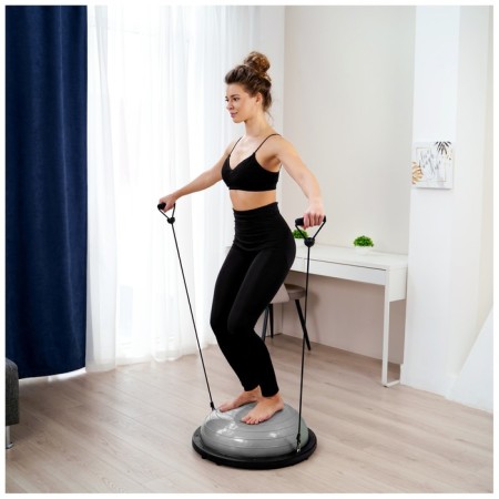 Semosfer Bosu gymnastic, 58 x 25 cm, with a pump, color gray color-2