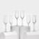 Set of glass glasses for champagne "Celest", 160 ml, 6 pcs